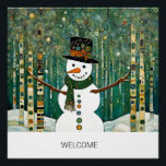 Creëer Uw eigen Winter Christmas Quote Perfect Poster<br><div class="desc">Schattigee wintersneeuwman - modern,  grillig Klimt-stijl housewarming cadeau voor natuur liefhebbers. Pas aan creëer uw eigen welkomstteken,  of inspirerend citaat poster aan.</div>