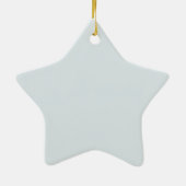 Creëer Uw eigen winterblauw Keramisch Ornament (Achterkant)