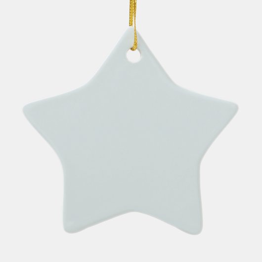 Creëer Uw eigen winterblauw Keramisch Ornament (Achterkant)