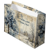 Creëer uw eigen  winterdorp groot cadeauzakje (Voorkant Gekanteld)