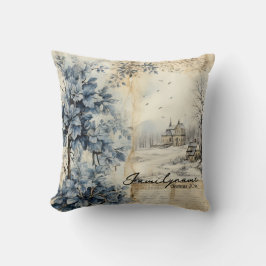 Creëer uw eigen  winterdorp kussen