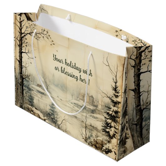 Creëer uw eigen winterdorpslandschap groot cadeauzakje (Achterkant Gekanteld)