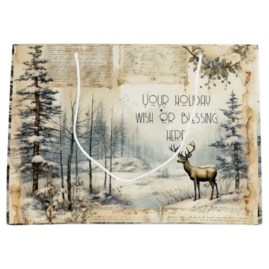 Creëer uw eigen  winterherfstlandschap groot cadeauzakje (Voorkant)