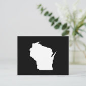 Creëer Uw eigen Wisconsin Moving Announge Briefkaart (Staand voorkant)