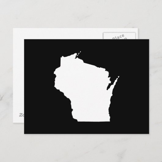 Creëer Uw eigen Wisconsin Moving Announge Briefkaart (Voorkant / Achterkant)