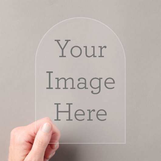 Acryl Uitnodiging, Maat: 12,7 x 17,8 cm, Stijl: Helder acryl, HoekenStijl: Boog, Print: Digitaal, Dikte: Standaard (0.381 mm), Enveloppen: Wit (Insitu (Draagbaar))