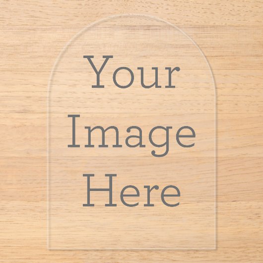 Acryl Uitnodiging, Maat: 12,7 x 17,8 cm, Stijl: Helder acryl, HoekenStijl: Boog, Print: Digitaal, Dikte: Standaard (0.381 mm), Enveloppen: Wit (Voorkant)