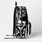 Creëer Uw eigen wit en zwart Bedrukte Rugzak (Links)