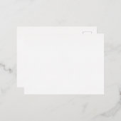 Creëer Uw eigen wit Folie Feestdagen Briefkaart (Voorkant / Achterkant)