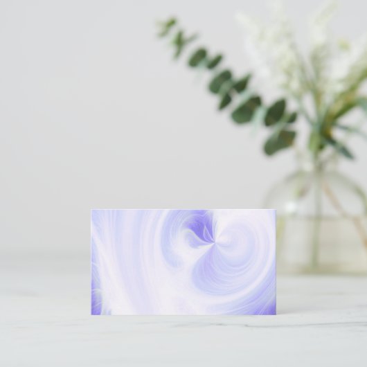 Creëer Uw Eigen Wit Licht Swirls - Deep Paarse Visitekaartje (Staand voorkant)