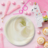 Creëer Uw Eigen Wit Licht Swirls - Geel Papieren Bordje (Feest)