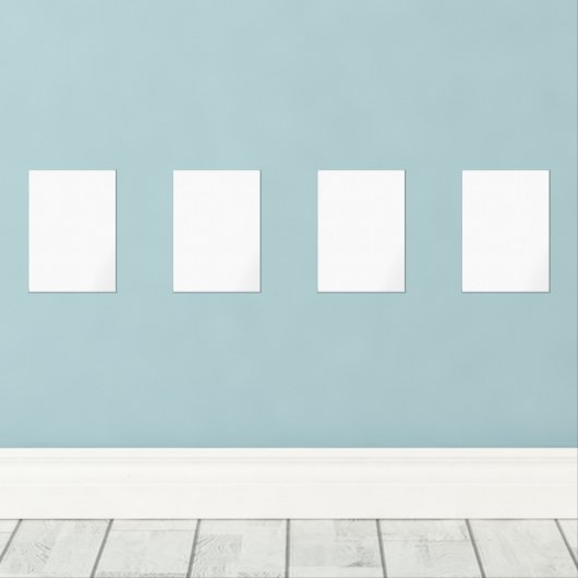 Creëer Uw eigen wit Muurkunst Sets (Houten vloer)