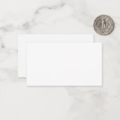 Creëer Uw eigen wit Notitiekaartje (Voorkant / Achterkant in situ)
