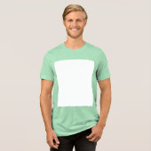 Creëer Uw eigen wit Tri-Blend Shirt (Voorkant volledig)