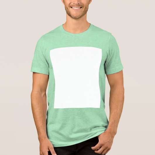 Creëer Uw eigen wit Tri-Blend Shirt (Voorkant)