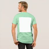 Creëer Uw eigen wit Tri-Blend Shirt (Voorkant)