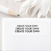 Creëer Uw Eigen WIT van het Etiket van het Adres (Insitu)