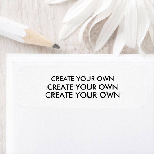 Creëer Uw Eigen WIT van het Etiket van het Adres (Insitu)