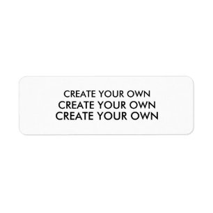 Creëer Uw Eigen WIT van het Etiket van het Adres