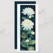 Creëer Uw Eigen Witte Anjers Bladwijzer Kaart (Voorkant / Achterkant)