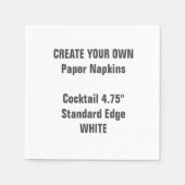 Creëer uw eigen witte cocktailpapier servetten (Voorkant)
