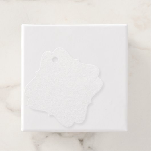 Creëer uw eigen witte gewoonte bedankjes labels (Met doos)