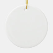 Creëer uw eigen witte gewoonte keramisch ornament (Voorkant)