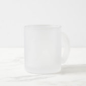 Creëer uw eigen witte gewoonte matglas koffiemok (Voorkant rechts)