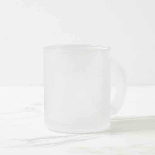 Creëer uw eigen witte gewoonte matglas koffiemok (Voorkant rechts)