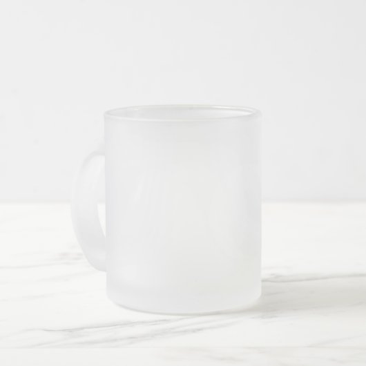 Creëer uw eigen witte gewoonte matglas koffiemok (Voorkant links)