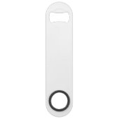 Creëer uw eigen witte gewoonte speed flessenopener (Voorkant)