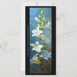 Creëer Uw Eigen Witte Gladiolus Bladwijzer Kaart
