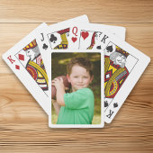 Creëer uw eigen witte grens foto pokerkaarten