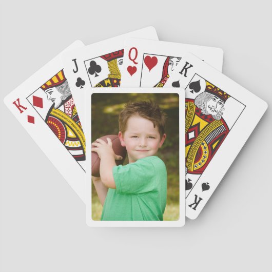 Creëer uw eigen witte grens foto pokerkaarten (Achterkant)