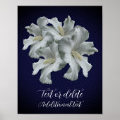 Creëer uw eigen witte Hibiscus bloemen boeket Poster (Voorkant)
