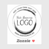 Creëer Uw eigen witte Logo Sticker (Vel)