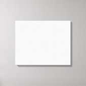 Creëer uw eigen witte massief op maat gewikkeld do canvas afdruk (Voorkant)