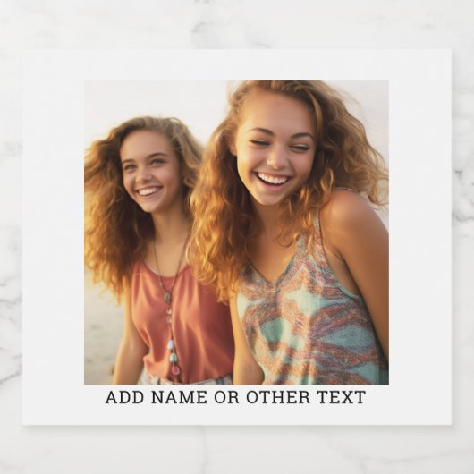 Creëer Uw eigen witte rand met één fotogalerie Bier Etiket (Enkel label)