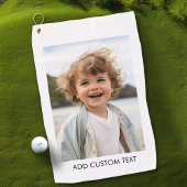 Creëer Uw eigen witte rand met één fotogalerie Golfhanddoek