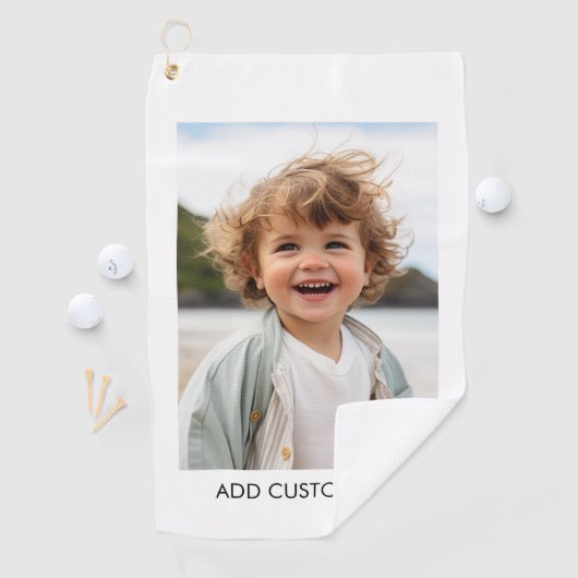 Creëer Uw eigen witte rand met één fotogalerie Golfhanddoek (Insitu)