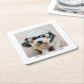 Creëer Uw eigen witte rand met één fotogalerie Kartonnen Onderzetters (Schuin)