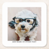 Creëer Uw eigen witte rand met één fotogalerie Kartonnen Onderzetters (Voorkant)