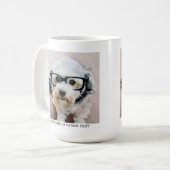 Creëer Uw eigen witte rand met één fotogalerie Koffiemok (Voorkant links)