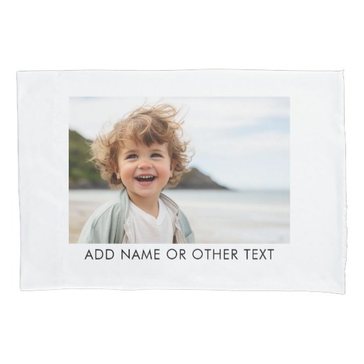 Creëer Uw eigen witte rand met één fotogalerie Kussensloop (Voorkant)