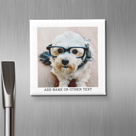 Creëer Uw eigen witte rand met één fotogalerie Magneet