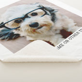 Creëer Uw eigen witte rand met één fotogalerie Sherpa Deken (3/4)