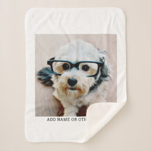 Creëer Uw eigen witte rand met één fotogalerie Sherpa Deken