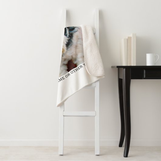 Creëer Uw eigen witte rand met één fotogalerie Sherpa Deken (In situ)