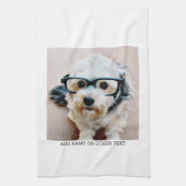 Creëer Uw eigen witte rand met één fotogalerie Theedoek (Verticaal)