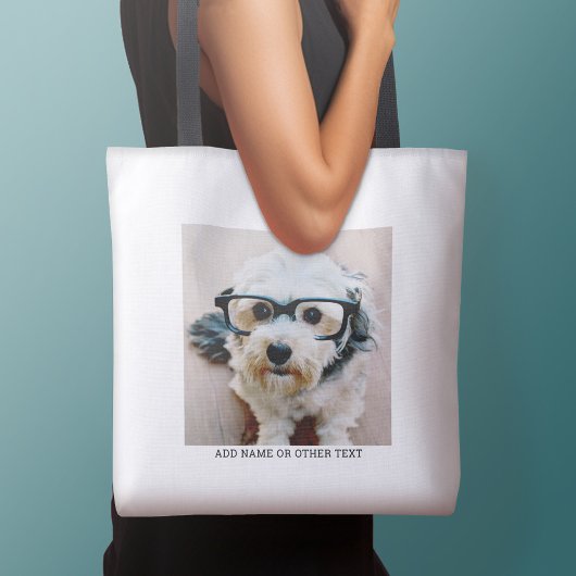 Creëer Uw eigen witte rand met één fotogalerie Tote Bag